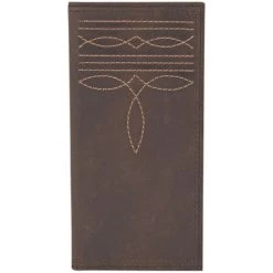 Best Sale ⭐ Justin Men's Rodeo Leather Wallet Brown ✔️