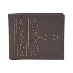 Promo ???? Justin Men's Bifold Leather Wallet Brown ????