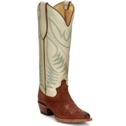 Best reviews of ???? Justin ???? Women's Clara Underslung Suede Western ???? Boots - Round Toe Brown ????